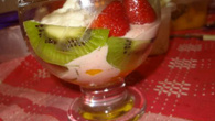 Frozen iogurte de morango