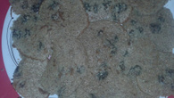 Cookies integrais de passas da Dry