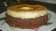 Pudim Bolo de chocolate