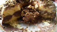 Bolo de sorvete com brigadeiro