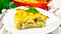 Escondidinho de bacalhau com batata doce
