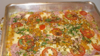 Pizza de massa de abobrinha