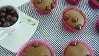 Muffin de chocolate com recheio de Nutella