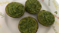 Muffin de espinafre proteico sem glúten 