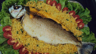 Peixe de forno recheado