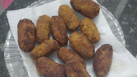 Croquete de sardinha saboroso