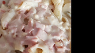 Macarrão de molho branco simples