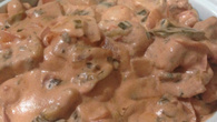 Estrogonofe de peixe