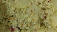 Omelete com batata cozida