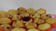 Falso cupcake de banana com aveia