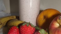 Smoothies de morango com chia