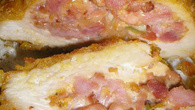 Peito de frango recheado empanado - EMCocina