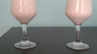 Drink de morango com champagne