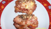 Sobrecoxas e coxas de frango recheados