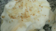 Batata de micro-ondas com molho branco