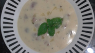 Caldo de batata com bacon