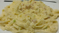 Massa carbonara suave