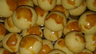 Bolinha de queijo de forno