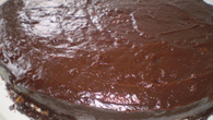 Bolo de maracujá com chocolate