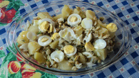 Salada de bacalhau rápida