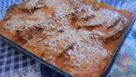 Lagarto ao molho de legumes gratinado
