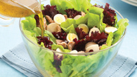 Salada de folhas com atum