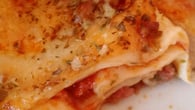 Lasanha de massa de pastel