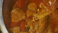 Frango com batata cozido na panela de pressão