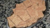 Paçoca de amendoim e bolacha de maizena