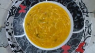 Creme de moranga com frango desfiado