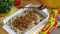Arroz com Lentilha e Cebolas Caramelizadas