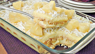 Pavê de abacaxi com coco fácil e barato