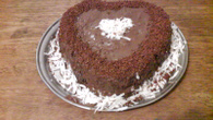 Bolo de brigadeiro com coco
