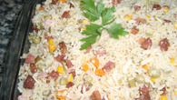 Arroz especial de Natal para Lika