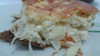 Torta de repolho com ricota temperada