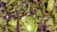 Escabeche de abobrinha de microondas