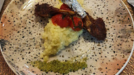 Risoto de tomate seco com molho pesto