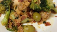Frango com brócolis e bacon
