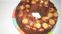 Bolo de chocolate com banana