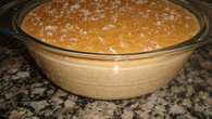 Arroz doce com açúcar queimado