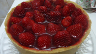Torta gelada de morango