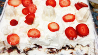 Merengue trufado de morango