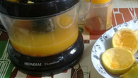 Suco de laranja cremoso