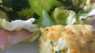 Omelete de forno light com couve-flor