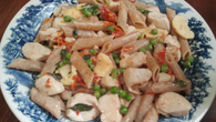Penne integral light com frango