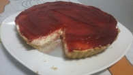 Cheesecake de morango da Alécia