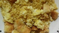 Farofa de ovo com croutons