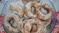 Rosquinha frita nevada