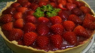 Torta de morango com iogurte