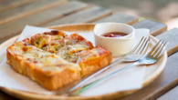 Pizza de pão de forma